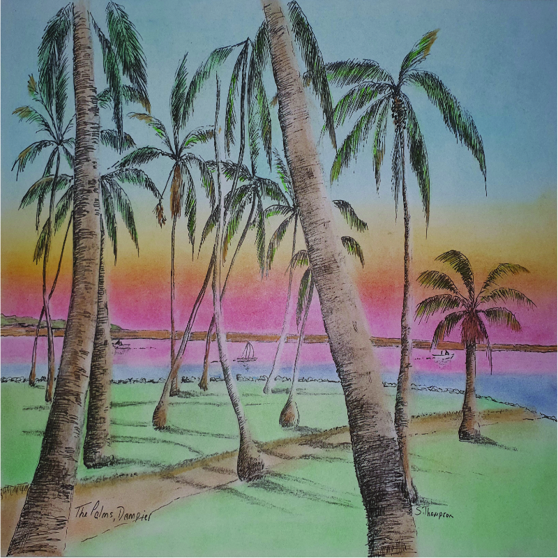 Dampier Palms Cushion Cover