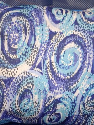 Water Swirls Cushion Cover