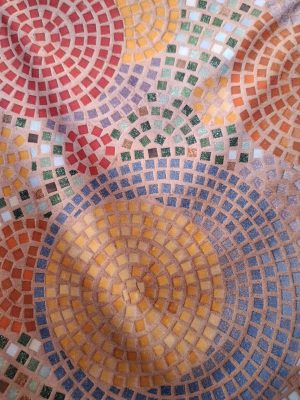 Mosaic Rounds In Be Towel